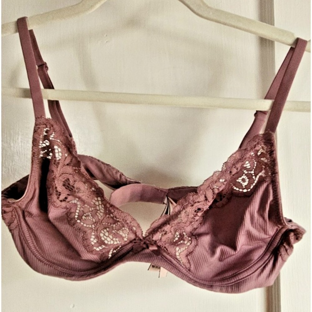 VICTORIA SECRET body by Victoria bralette rose pink Sz‎ S